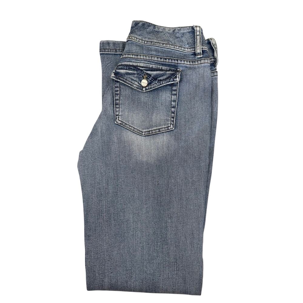 White House Black Market (WHBM) Lite Denim Wash Noir Flare
Sz 6